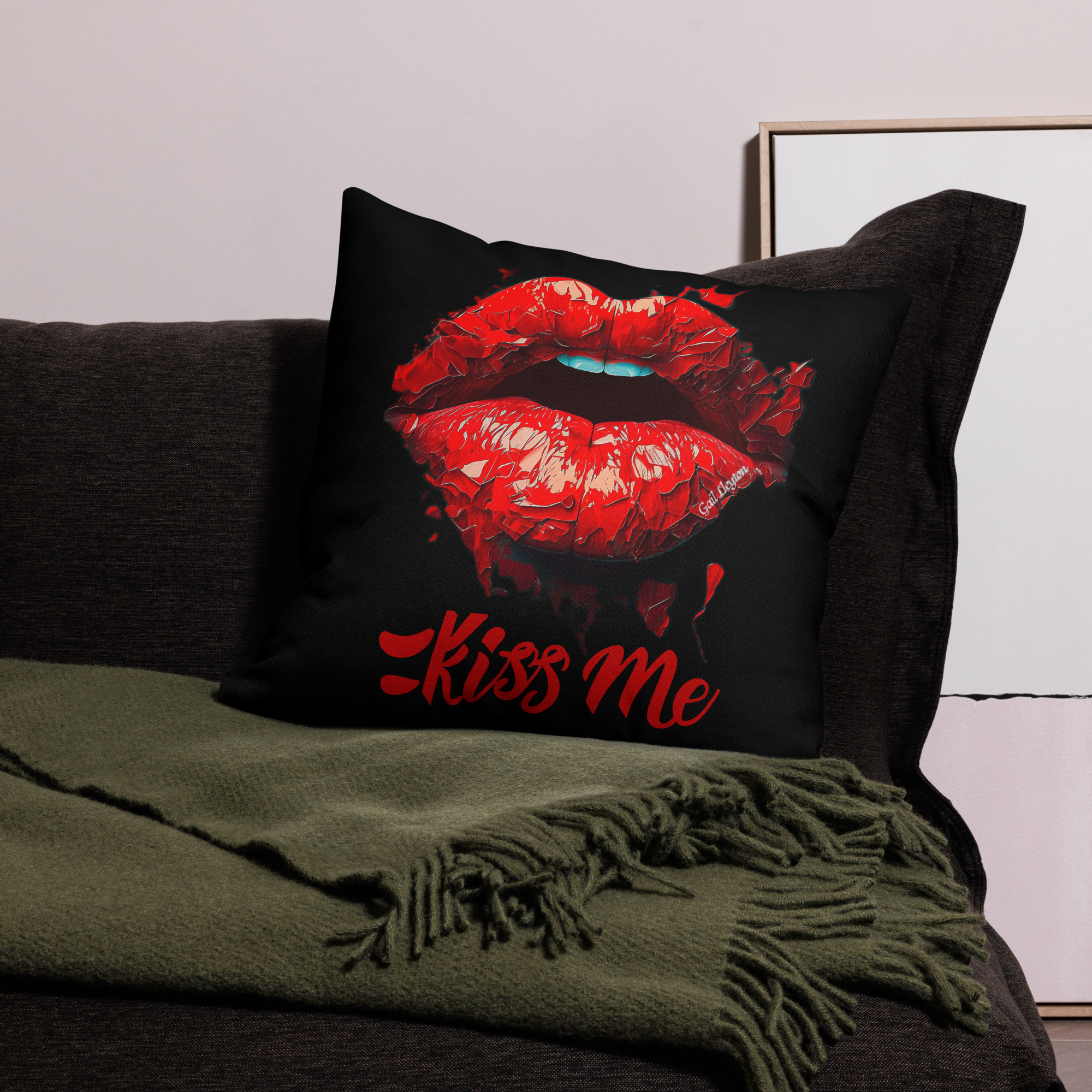 KISS ME 1 Housse coussin (Édition Lover)