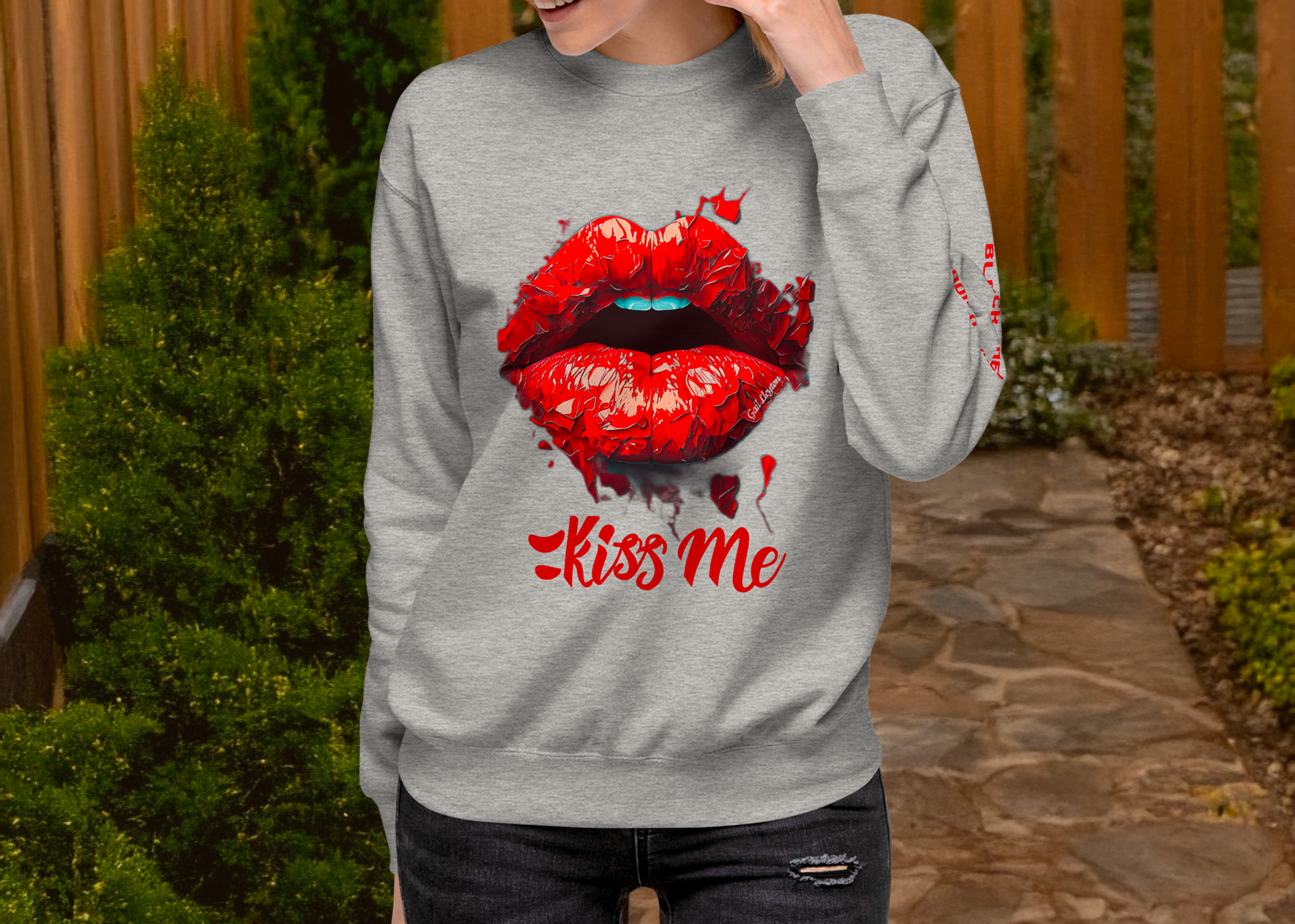 KISS ME 1 Sweatshirt Unisexe (Édition Lover)